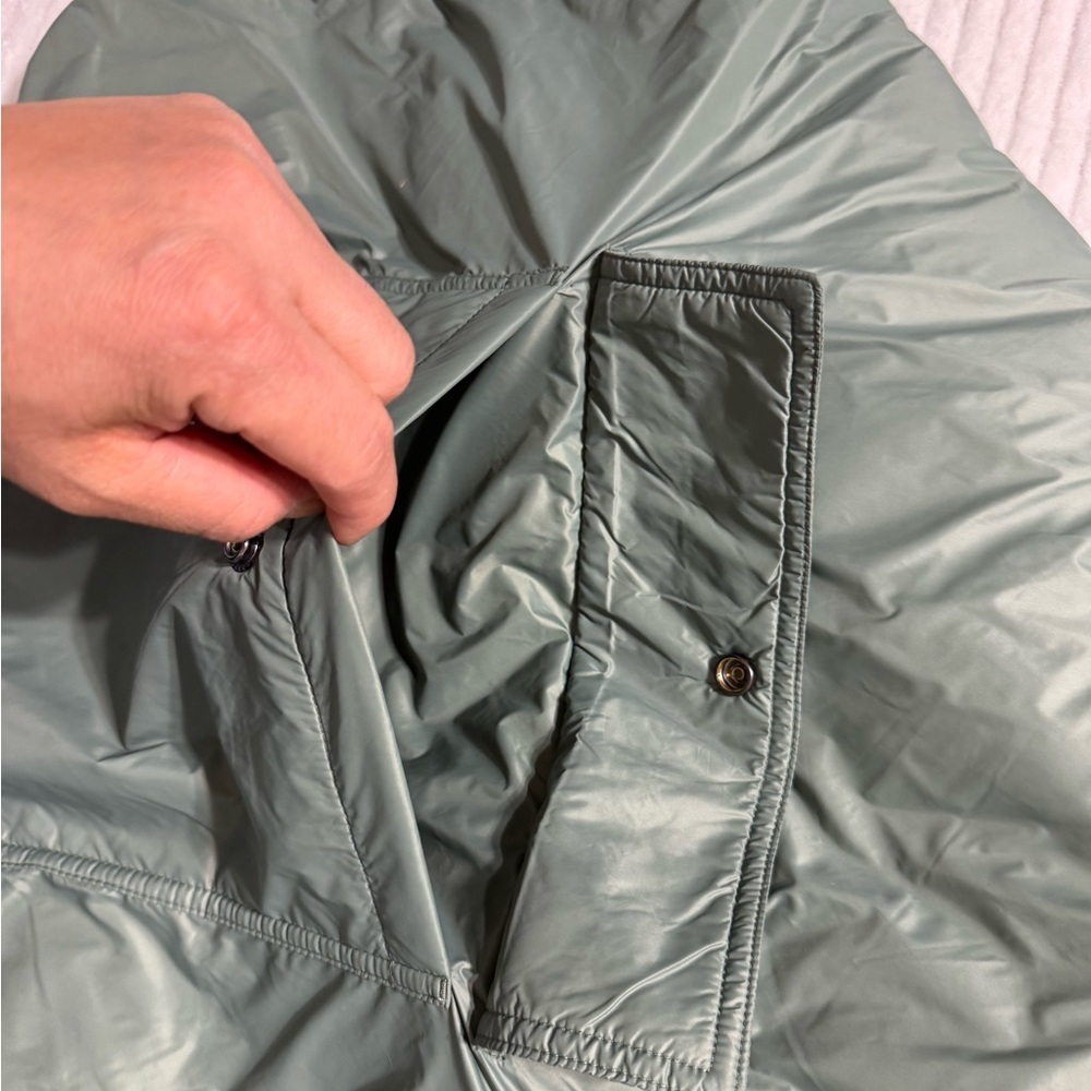 Fabletics Sage Green Puffer Coat - Picture 4 of 8
